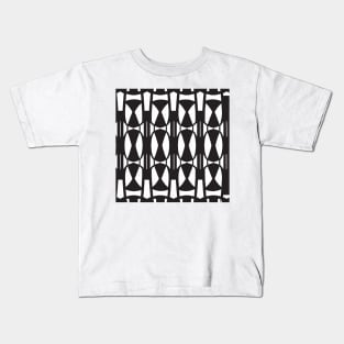 Monochrome Mosaic Kids T-Shirt